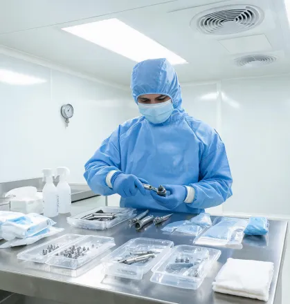 Cleanroom assembly station