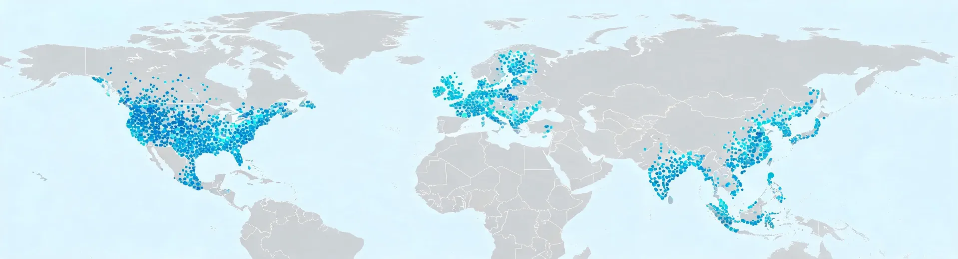 Global dental equipment service map